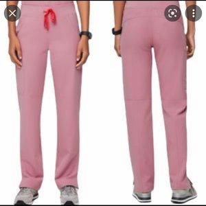 Figs chalk pink Kade large/tall cargo scrub pants